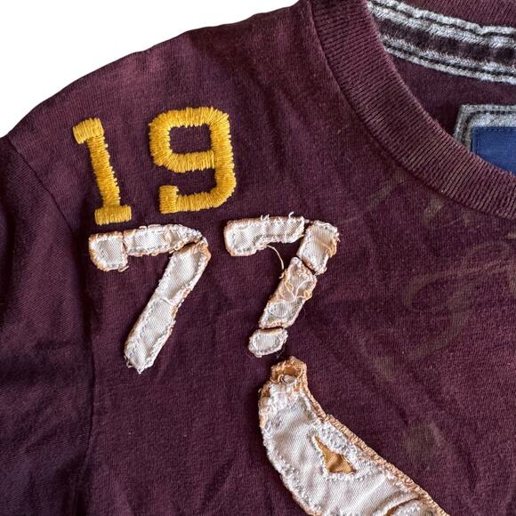 American Eagle Eagle Logo Tee Medium 1977 Appliqué Y2K Aesthetic Vintage Fit - Picture 2 of 8